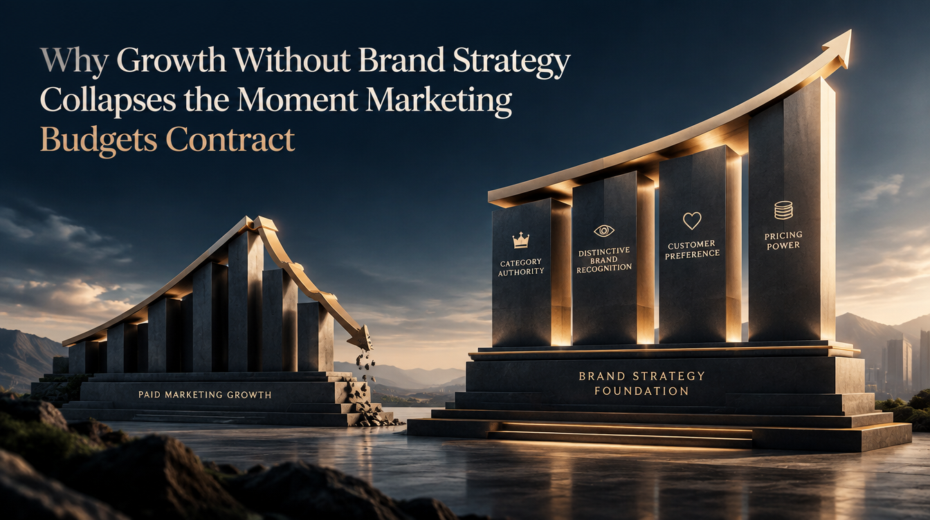 Why Growth Without Brand Strategy Collapses the Moment Marketing Budgets Contract